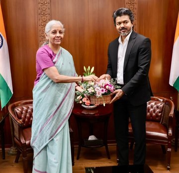 டெல்லியில் மத்திய நிதியமைச்சர் நிர்மலா சீதாராமனை சந்தித்த முதலமைச்சர் விஜய்